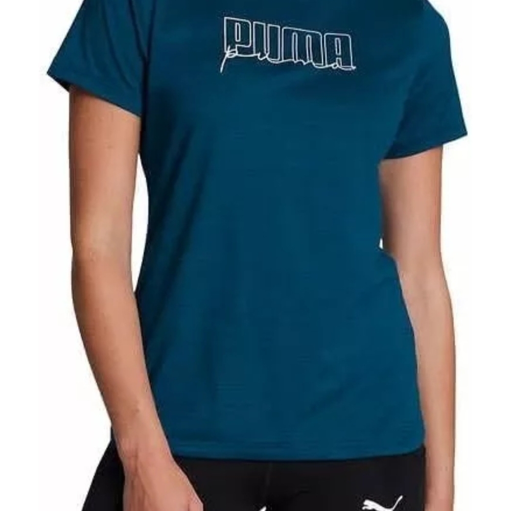 Puma Ladie's Logo Tee Blue